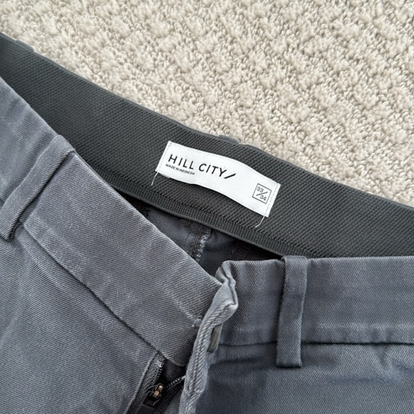 Hill City Huckberry Everyday Tech Chino Pant Athletic in Gun Powder Grey - Picture 5 of 9
